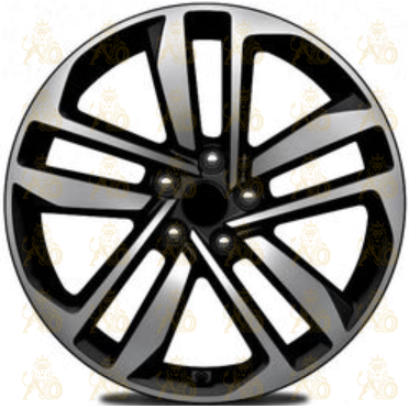 Khomen KHW 1612 6.5x16 5*114.3 ET43 DIA67.1 Black-FP Литой