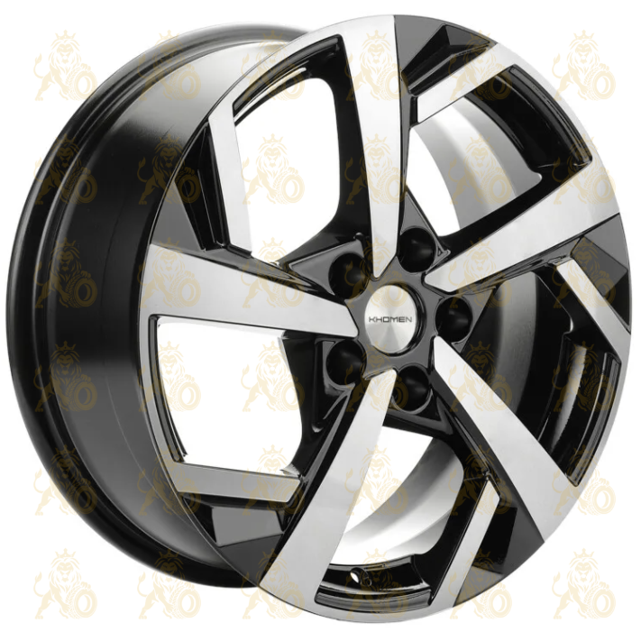 Khomen KHW 1712 7x17 5*114.3 ET39 DIA60.1 Black-FP Литой