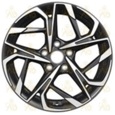 Khomen KHW 1716 7x17 5*112 ET45 DIA57.1 Black-FP Литой