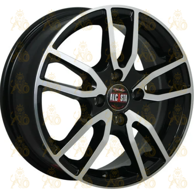 Alcasta M57 6.5x16 5*114.3 ET45 DIA60.1 BKF Литой