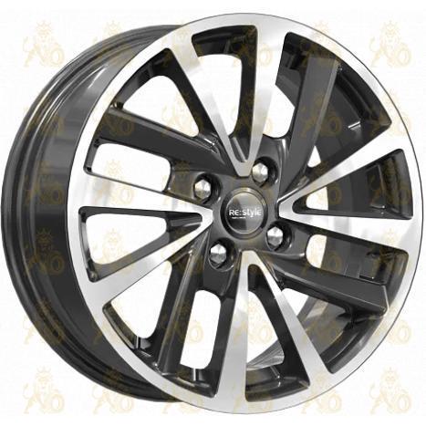 K&K КС899 6x15 4*100 ET37 DIA60.1 Алмаз черный Литой