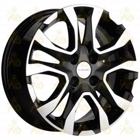 Khomen KHW 1503 6x15 4*100 ET46 DIA54.1 Black-FP Литой