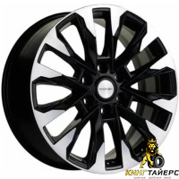 Khomen KHW 2010 8x20 6*139.7 ET25 DIA106.1 Black-FP Литой