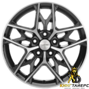 Khomen KHW 1709 7x17 5*110 ET46 DIA63.3 Black Литой