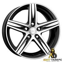 K&K Андорра 6.5x16 5*105 ET39 DIA56.6 Алмаз черный Литой