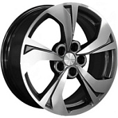 KHW 1724, Khomen KHW 1724 7x17 5*110 ET46 DIA63.3 Black Литой, Диски