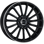 MAK Komet 7.5x17 5*112 ET48 DIA66.6 Hyper Black Face Polished Литой