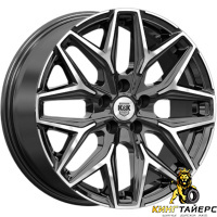 K&K Ариус 7x17 4*108 ET25 DIA65.1 Алмаз черный Литой