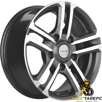 Khomen KHW 1602 6.5x16 5*139.7 ET35 DIA98.5 Black-FP Литой