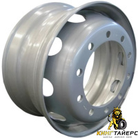 Steger STG4413 8.25x22.5 10*335 ET169 DIA281 Silver Штампованный