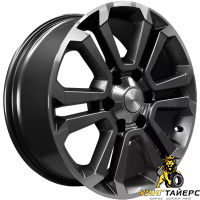 Khomen KHW 1817 7.5x18 6*139.7 ET25 DIA106.1 Black Литой