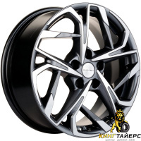 Khomen KHW 1716 7x17 5*114.3 ET45 DIA67.1 Black-FP Литой