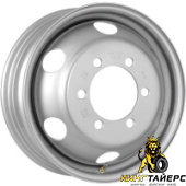 3165587, Topu 3165587 5.5x16 6*170 ET106 DIA130.1 Silver Штампованный, Диски