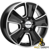 Khomen KHW 1601 6.5x16 5*114.3 ET50 DIA66.1 Black Литой