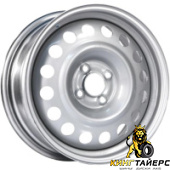 9540, Trebl 9540 6x15 5*114.3 ET46 DIA67.1 Silver Штампованный, Диски