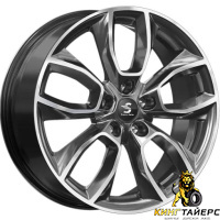 K&K КР001 7x18 5*112 ET45 DIA57.1 Diamond gloss graphite Литой