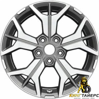 Khomen KHW 1715 7x17 5*110 ET46 DIA63.3 Black Литой