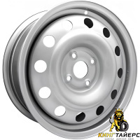 ТЗСК Huyndai Solaris/Kia Rio 6.5x16 4*100 ET50 DIA54.1 Silver Штампованный