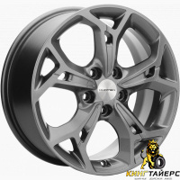 Khomen KHW 1702 7x17 5*112 ET49 DIA57.1 Black-FP Литой