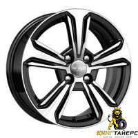 K&K КС777 6x15 4*100 ET48 DIA54.1 Алмаз черный Литой