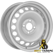 Renault Logan 2, Accuride Renault Logan 2 6x15 4*100 ET40 DIA60.1 Silver Штампованный, Диски