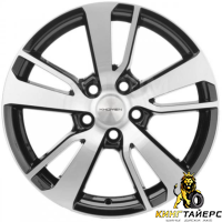 Khomen KHW 1704 7x17 5*114.3 ET48.5 DIA67.1 Black-FP Литой