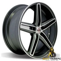 Alcasta M43 7x17 5*112 ET43 DIA66.6 BKF Литой