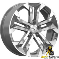 K&K КР015 7.5x19 5*108 ET50 DIA63.3 Diamond gloss graphite Литой