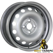8114, Trebl 8114 6x15 4*100 ET48 DIA54.1 Silver Штампованный, Диски