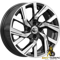 K&K КС1030 6x15 4*100 ET37 DIA60.1 Алмаз черный Литой