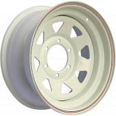 NIVA, Off Road Wheels NIVA 7x16 5*139.7 ET25 DIA98.5 White Штампованный, Диски