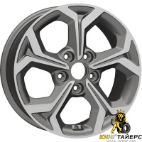 Khomen KHW 1606 6.5x16 5*114.3 ET43 DIA67.1 Black-FP Литой