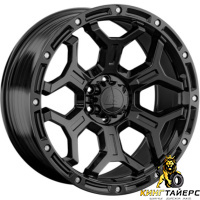 LS RC68 9x18 6*139.7 ET25 DIA106.1 BK Литой