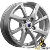 K&K Игуана 6.5x15 4*100 ET48 DIA54.1 Алмаз черный Литой