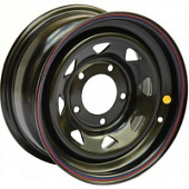 Toyota, Off Road Wheels Toyota 8x16 6*139.7 ET25 DIA110.1 Black Штампованный, Диски
