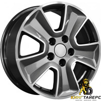 Khomen KHW 1601 6.5x16 5*114.3 ET50 DIA66.1 Black-FP Литой