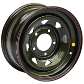 Nissan/Toyota, Off Road Wheels Nissan/Toyota 7.5x18 6*139.7 ET25 DIA110.1 Black Штампованный, Диски