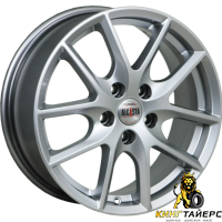 Alcasta M59 6.5x16 5*105 ET38 DIA56.6 BKF Литой