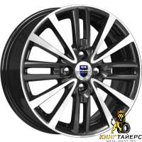 K&K Модена 6x15 4*100 ET46 DIA54.1 Алмаз черный Литой