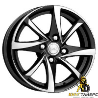 K&K Игуана 6.5x16 5*114.3 ET45 DIA67.1 Алмаз черный Литой