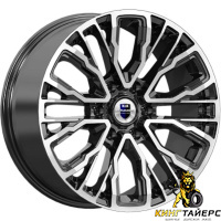 K&K Кортес 8.5x19 6*139.7 ET36 DIA100.1 Алмаз черный Литой