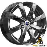 K&K Джемини 6x15 4*100 ET37 DIA60.1 Алмаз черный Литой