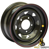 Off Road Wheels Niva 7x16 5*139.7 ET25 DIA98.5 Black Штампованный