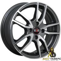 Alcasta M57 6.5x16 5*114.3 ET45 DIA60.1 BKF Литой