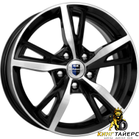 K&K Фишт 6.5x16 5*114.3 ET40 DIA67.1 Алмаз черный Литой