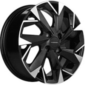 Khomen KHW 1402 5.5x14 4*100 ET38 DIA67.1 Black Литой