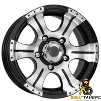 K&K Байконур 8x16 6*139.7 ET20 DIA108.6 Блэк платинум Литой