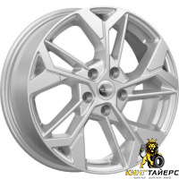 K&K КС1062 6.5x17 5*108 ET43 DIA65.1 Сильвер Литой