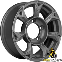 Khomen KHW 1505 5.5x15 5*139.7 ET5 DIA98.5 Black Литой