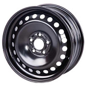 Renault Logan, ТЗСК Renault Logan 5.5x14 4*100 ET43 DIA60.1 Black Штампованный, Диски